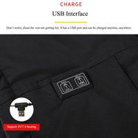 Veste chauffante bleue à 11 zones de chauffe Vêtement-chauffant.com 