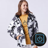 Veste chauffante camouflage pour femme veste chauffante Vêtement-chauffant.com 