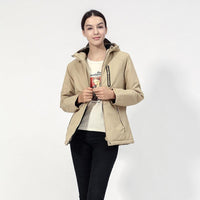 Veste chauffante électrique femme beige veste chauffante vêtement-chauffant 