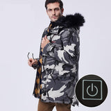 Veste chauffante homme chasse 200002214 Vêtement-chauffant.com camouflage gris clair M 