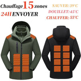 Veste de travail chauffante homme veste chauffante Vêtement-chauffant.com 